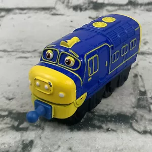 Chuggington Brewster Diecast Train Engine Blue Yellow Learning Curve 2010 - Picture 1 of 5