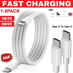 Cable cargador rápido USB C a USB C cable de sincronización de datos para iPhone 16 Pro Max/15Pro Max - Imagen 1 de 13