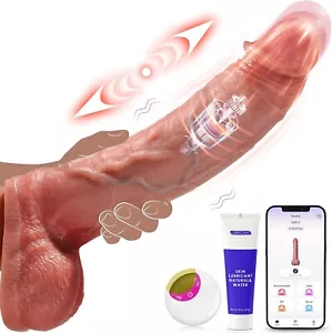 Vibratore Realistico Dildo Telecomando 8 Modalità Punto G Anale con Ventosa - Foto 1 di 7