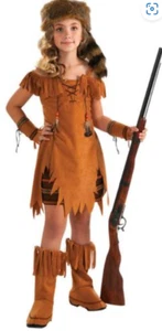 Viking Warrior Danielle Boone Child Girl Costume Tween Medium Size 2-4 - Picture 1 of 1
