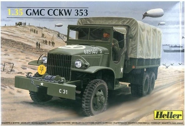 1/35 Heller 81121 GMC CCKW 353 Truck Model Kit