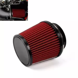 4" 100mm/3" 76mm High Flow Inlet Cold Air Intake Cone Replacement Dry Air Filter - Picture 1 of 15