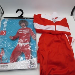 Mens 80s 1980s Track Suit Fancy Dress Costume Scouser Tracksuit by Smiffys Large - Picture 1 of 8