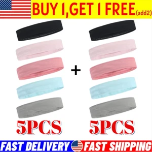 Workout Headbands Non Slip Headband Sport Headbands Sweatbands Elastic Sport - Picture 1 of 8