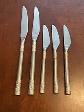 Aegean Weave by Wallace Sterling Silver 2 Dinner Knife 9 3/8" & 3 Butter Knives