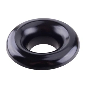 3" Schwarz Geschwindigkeit Stapel Lufteinlass Turbo Horn Velocity Stack Adapter - Picture 1 of 4