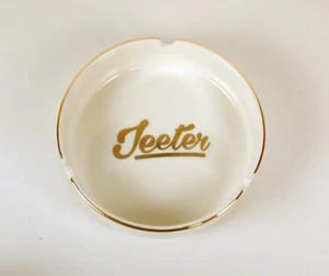 Jeeter Branded White Ceramic 4" Ashtray with Box - Picture 1 of 2