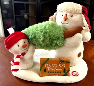 Hallmark Perfect Pine Tree Farm 2014 Jingle Pals Snowmen Animated Singing - Picture 1 of 9