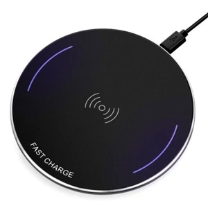 Wireless Charger Fast 7.5W and 10W Charging Pad Slim Quick for Cell Phones - Picture 1 of 6