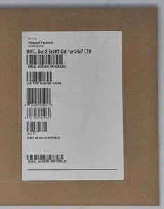 HPE Red Hat Enterprise Linux Server 2 Sckt / 2 User 1Y Subscription 24x7 Support - Picture 1 of 3