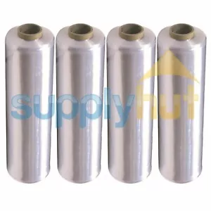 18" x 1500' 100 Gauge 4 Rolls Pallet Wrap Stretch Film Hand Shrink Wrap 1500FT - Picture 1 of 2