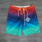 Holister H2O ACTIVATED MAGIC PRINT Swimming Trunks Swim Board Shorts Size 32