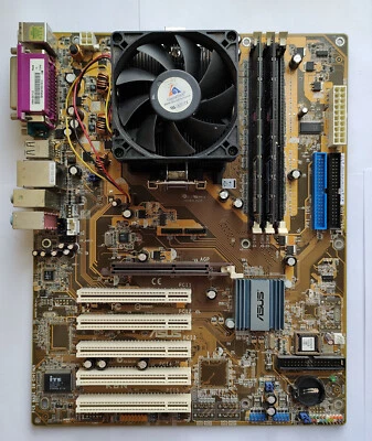 Asus K8N Motherboard with Athlon 64 2800+ CPU and 2GB RAM - Test OK! 813 - Image 1 of 4