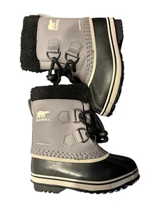 SOREL Snow Boots Kids Yoot Pac™ TP (Toddler/Little Kid) Sz 9 Gray/Black - Picture 1 of 6