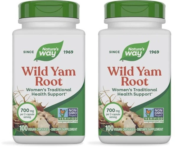 Nature's Way Wild Yam Root 100 VCaps (**VALOR 2 Pack**) Foto 1 de 1