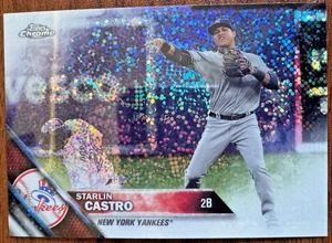 2016 Topps Chrome Sparkle Starlin Castro #HMT16 New York Yankees - Picture 1 of 2