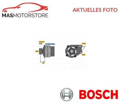 LICHTMASCHINE GENERATOR BOSCH 0 986 080 490 P FÜR FIAT PANDA,PUNTO,DOBLO - Image 1 of 4