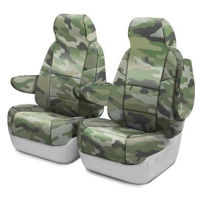 For GMC Envoy XUV 04 Traditional 1st Row Camo Jungle Custom Seat Covers - Изображение 1 из 4