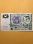 Sweden 10 Kroners Current Avg Circulated Paper Money - Dated 1984