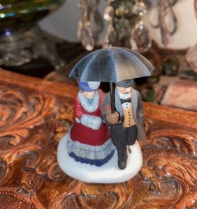 Dept 56 Dickens Village :Under The Bumbershoot (or Umbrella) : #58460 Retired - Picture 1 of 4