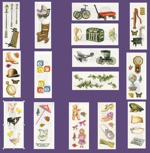 NEW Creative Memories HERITAGE Sticker Pack, Pot Belly Stove, War, Lamp Post - Picture 1 of 1