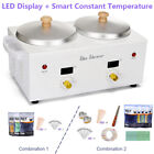 Dual Double Pot Wax Heater LED Hot Warmer Machine Precise Temperature Control US
