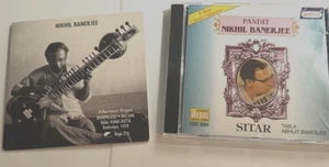 NIKHIL BANERJEE 2 CDs:Afternoon Ragas Rotterdam 1970 & 'Sitar. Manomanjari' RARE - Imagen 1 de 4