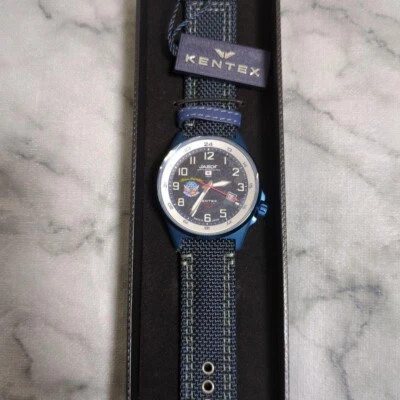 Cinturón de nailon solar KENTEX S715M-07 JASDF Blue Impulse hecho en Japón para hombre Foto 1 de 4