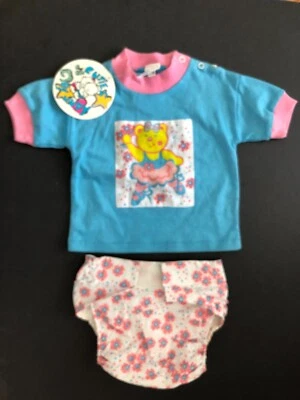 Cuties vintage de Judy Baby Girls 2 piezas nuevas con etiquetas. Conjunto azul y rosa talla 6-9 meses Foto 1 de 4