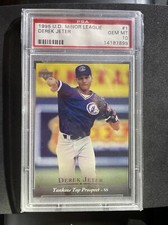1995 UPPER DECK MINOR LEAGUE #1 DEREK JETER HOF PSA 10