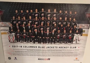 PÓSTER DEL EQUIPO Columbus Blue Jackets 2017-2018 - Imagen 1 de 1
