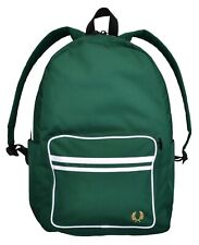 FRED PERRY - RUCKSACK TWIN TIPPED BACKPACK L8263 - LAPTOP FACH - GRÜN IVY - NEU