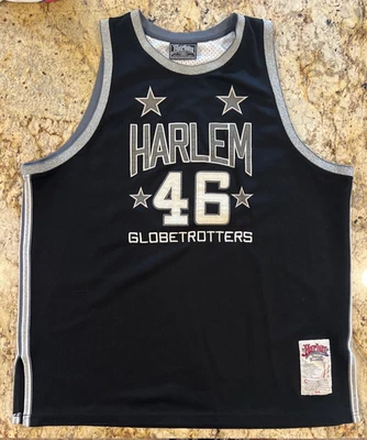 Camiseta deportiva negra 3XL vintage para hombre Platinum Fubu Harlem Globetrotters 46 Showboat Foto 1 de 4