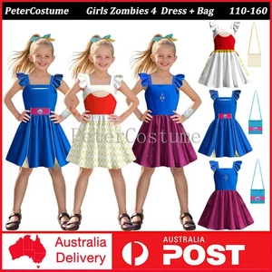 Kids Girls Zombies 4 Nova Addison Costume Cosplay Fancy Dress + Bag Book Week - Picture 1 of 58