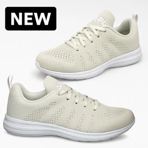 APL Techloom Pro W 7 Ivory Knit Running Walking Shoes Lightweight Gym Trainers - Picture 1 of 8