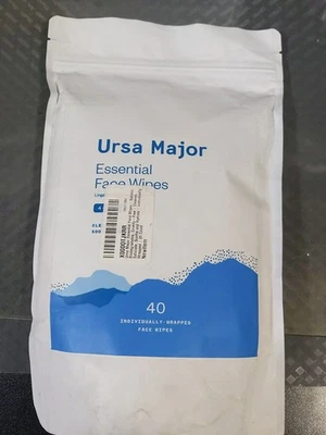 Toallitas faciales Ursa Major GEssential 40 envueltas individualmente #95 Foto 1 de 2