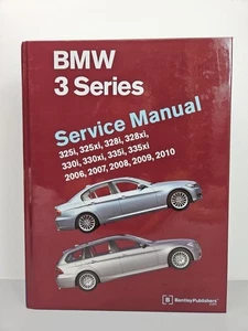 BMW 3 Series E90 E91 E92 E93 Bentley Service Hard Cover Manual 325i 335i 328 330 - Foto 1 di 3
