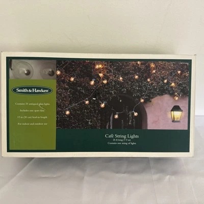 Smith & Hawken Iluminación Interior/Exterior 26 ft 25 Luces Globo Redondo Cadena Luces Foto 1 de 4