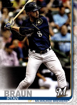 5 CARD LOT - 2019 Topps - Ryan Braun #614 - Image 1 of 2