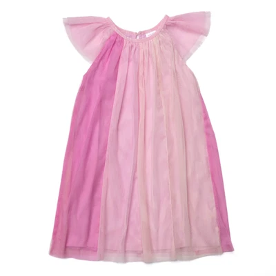 Vestido Hanna Andersson Manga Acampanada Tul Paneles EE. UU. Talla 5 Rosa Degradado Soñador Foto 1 de 4