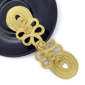 1pc Large Ethnic Frog Fasteners Closure Button Knots Retro DIY Silver Gold Multi - Picture 1 of 14