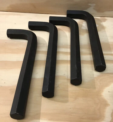 Lot Of (4) 3/4" Hex Wrench Keys, 8" Long, Heavy Duty Industrial, Made In TheUSA. - Image 1 of 4