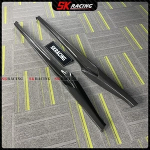 Fits For Ferrari 488 2PCS NEW Real Carbon Fiber Sideskirts Side Skirt Lip Cover - Picture 1 of 17