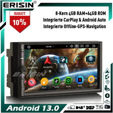Produktbild - 8-Kern 64GB Android 13 Doppel 2Din CarPlay Autoradio GPS Navi WiFi DAB+USB BT5.0