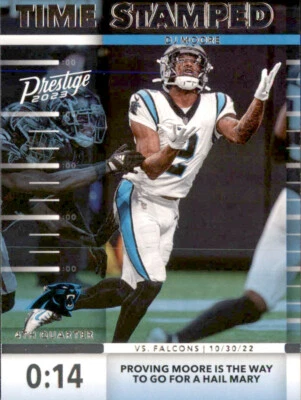 2023 Panini Prestige - Time Stamped D.J. Moore #TS-10 - Image 1 of 2