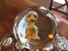 Jim Davis signed sulphide marble duck with hat