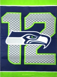 NFL Heavy Duty 11``X15`` SEATTLE /SEAHAWKS GARDEN FLAG - Picture 1 of 1