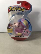 Pokemon Jigglypuff Clip n Go Action Figure. Open Package