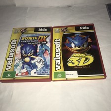 PC CD Rom Sonic DX Adventure Directors Cut & Sonic 3D Flickies Island