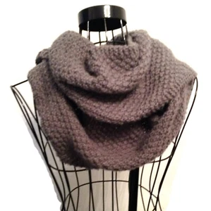 Knitting Pattern Moss Stitch, Knit Scarf Infinity or Long Scarf Printed Pattern - Picture 1 of 4
